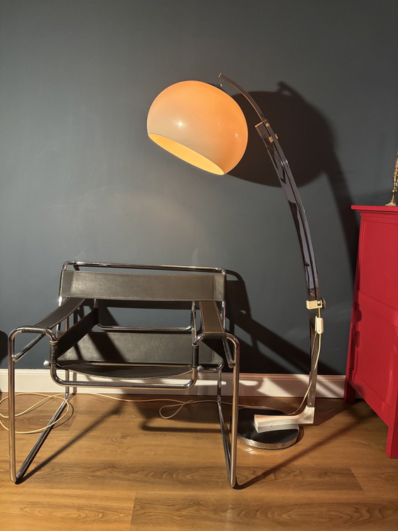Image 1 of Lámpara de pie de arco cromado Sölken Leuchten de los años 60