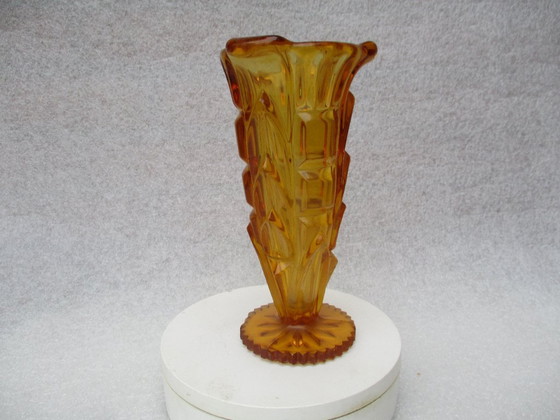 Image 1 of Art Déco, vaso marrone di W.J.G. Fullerton del 1938, ditta George Davidson & Co, collezionista.