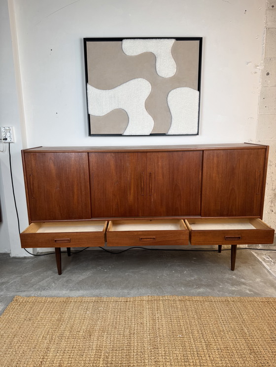 Image 1 of Danish Teak Sideboard With Bar Section and Drawers