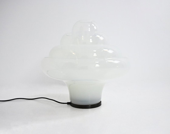 Image 1 of Lampada da tavolo LT305 Lotus di Carlo Nason per Mazzega, anni '60