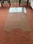 Mesa de centro de cristal