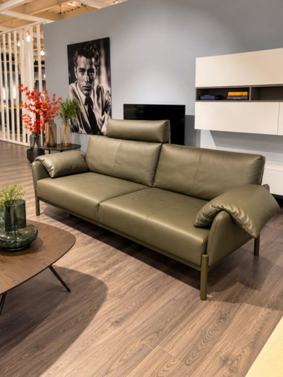 Leolux ENNA Divano 3 posti in pelle Senso advocado con poggiatesta 2x100posti – Divani, Leather, Metal (photo 2 of 5)