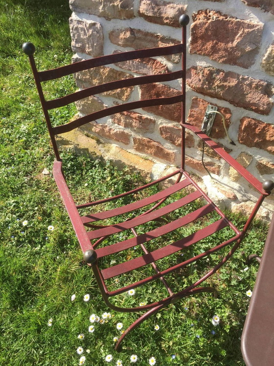 Smeedijzeren tuinmeubelset – Tuinmeubelen, Vintage (photo 4 of 9)