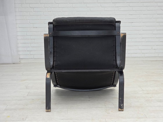 Image 1 of 1970s, Norwegian design by Ingmar Relling, model "Siesta", furniture leather.