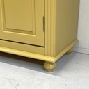Restyle girls' wardrobe ochre yellow & new knob wardrobe storage cabinet