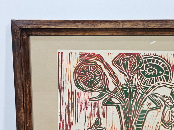 Edgar Carl Bettermann, Stillleben, 1988, Linolschnitt – Lithographien & Drucke (photo 6 of 8)