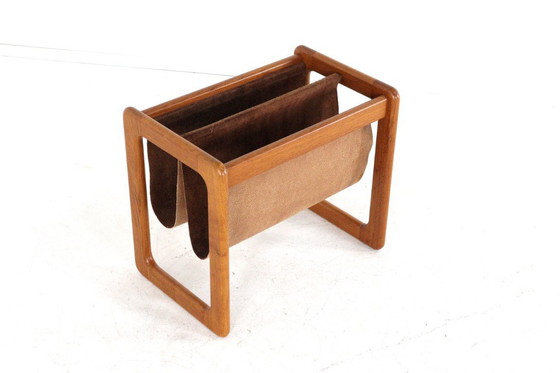 Image 1 of Vildbjerg furniture factory reading holder magazine rack vintage teak Danish