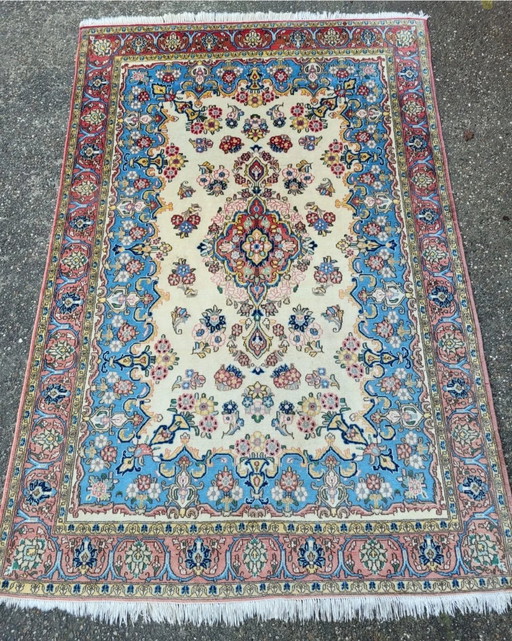 Ghom/Qom tapijt 216x142cm 1,2 miljoen knopen/m² korkwol met zijde Perzisch tapijt