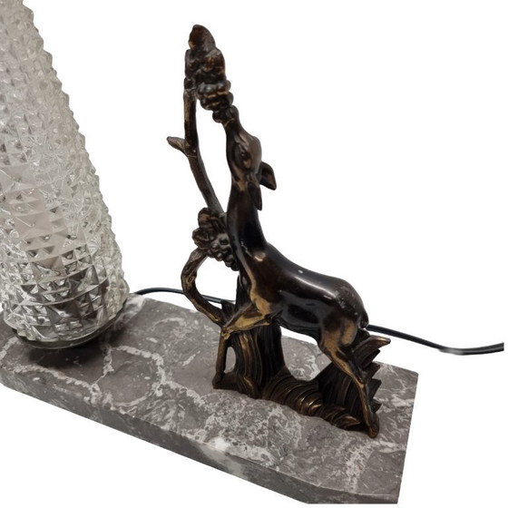 Image 1 of Lampada da tavolo di metà secolo con cervo