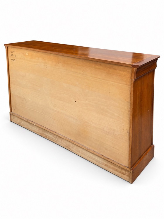 French enfilade Sideboard in solid fruitwood, Louis-Philippe style, 187 cm, Brown (photo 10 of 11)