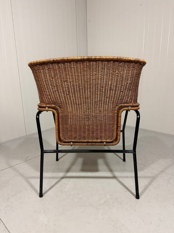 Image 1 of Sedia in rattan Wouter Fens Gebr. Jonker Paesi Bassi anni '60