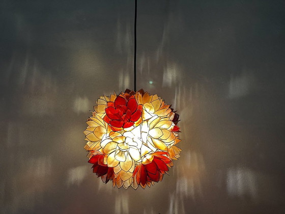 Image 1 of Vintage Capiz pendant lamp