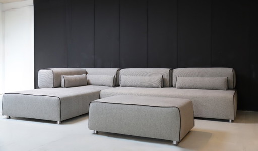 Leolux Pontoon + Ottoman – modulaire banken, Textile (photo 2 of 11)