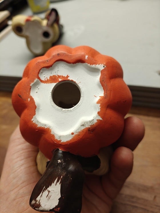 Image 1 of Coppia di statuine vintage di ragazzi dipinte a mano – 17 cm