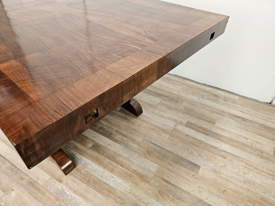 Art Decò Dining Table in Walnut Burl, 1940 – Wood (photo 11 of 21)
