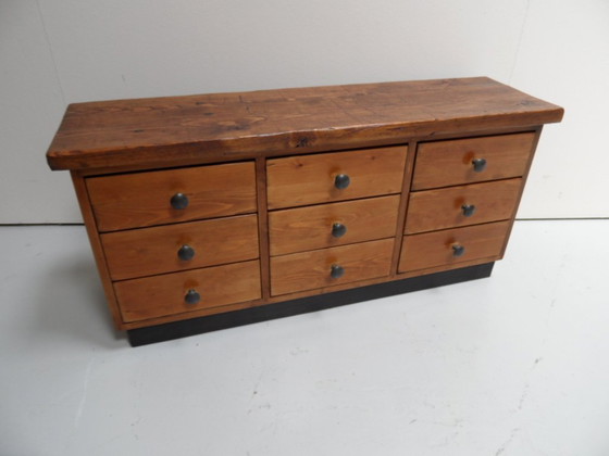 Vintage Brutalist Ladekast – Ladekasten, Wood (photo 8 of 10)