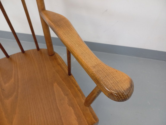 Image 1 of Poltrona vintage Baumann in legno, modello Fan, anni '60