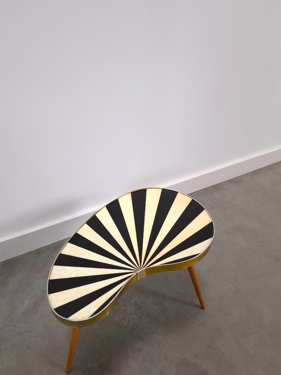Tavolo a Rene Bianco e Nero Anni '50, Tavolo per Piante – Tavolini, Wood, Plastic (photo 8 of 12)