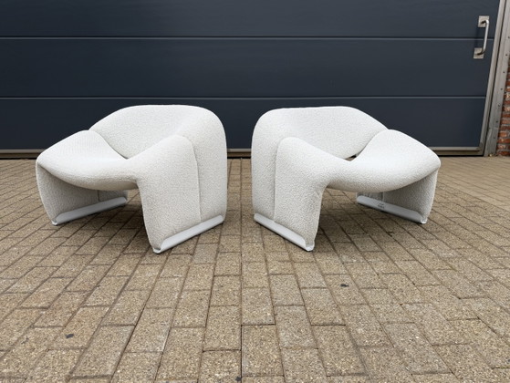 Image 1 of 2x Artifort F598 Groovy Armchairs in Mint Condition! Pierre Paulin