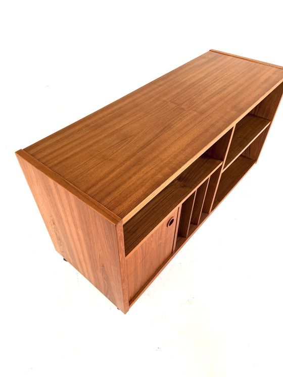 Mobile TV/mobile LP vintage in teak, Danimarca, Bornholm Møbelfabrik '70 – Mobili TV, Wood, Metal (photo 9 of 11)
