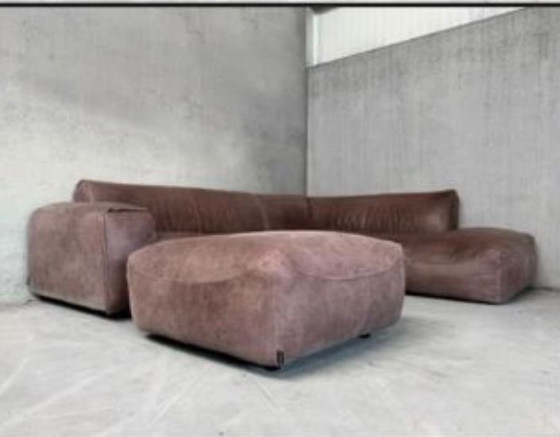 Image 1 of Lederen hoekzetel