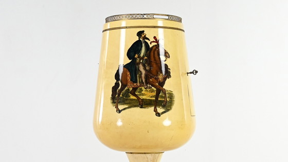 Image 1 of Aldo Tura, Calice Dry Bar in gelakt geitenleer. Italië, C.1950