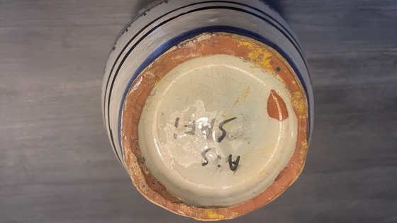 Image 1 of Original Moroccan Vase Ahmed Serghini Safi – Signed – 25 cm