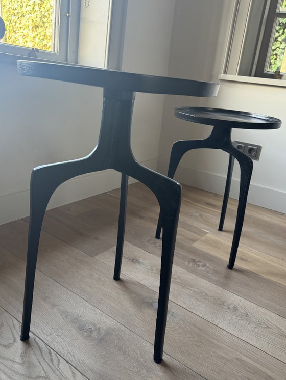 Image 1 of Light & Living side tables (set) in black bronze