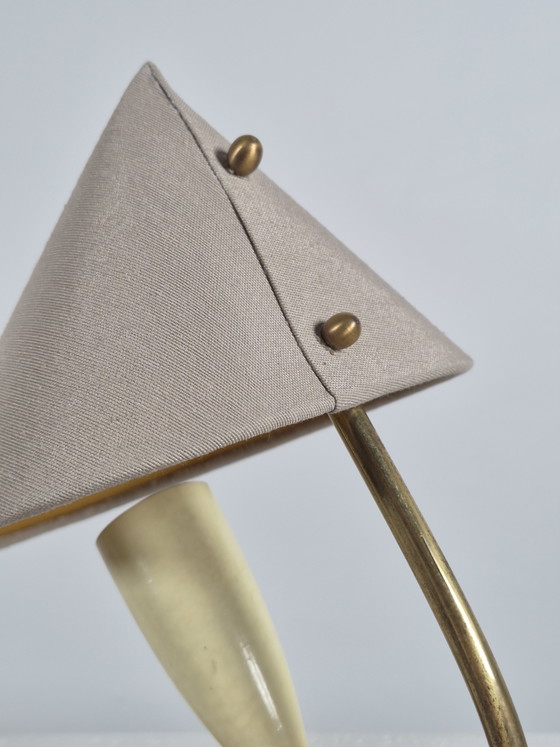 Image 1 of Pair of vintage mid century wall lamps bedside lamps brass 