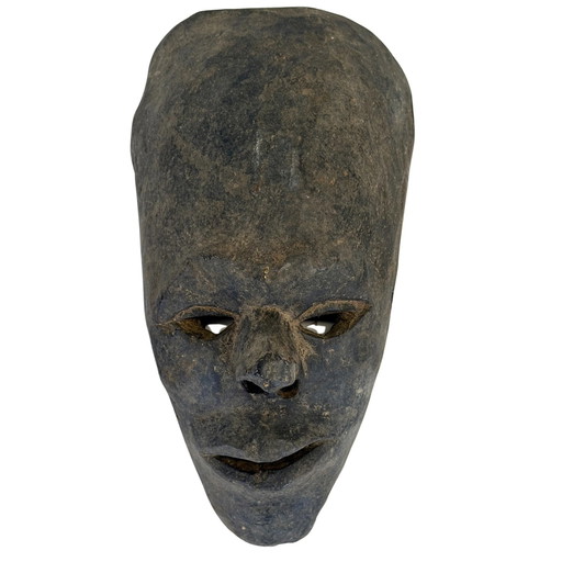Máscara de chamán nepalí antigua con cara larga – Middle Hills – c. 1900–1930