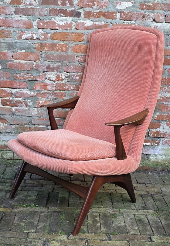 Poltrona di design vintage Karl Edvard Korseth, LK Hjelle, Poltrone, Legno, Altro, Marrone (foto 10 di 13)
