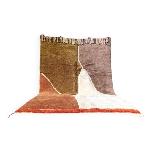 Alfombra bereber marroquí Mrirt 300 × 200 cm – lana gruesa, patrón abstracto