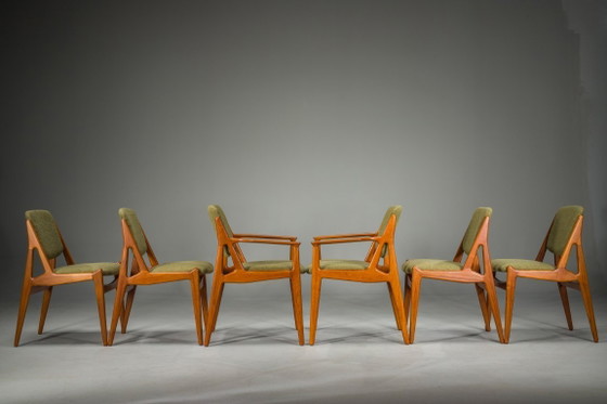 Image 1 of  Chaises Ella Danoises en Teck attribuées à Arne Vodder pour Vamo Sønderborg, 1960s, Set de 6