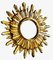 Vintage French Giltwood Sunburst Wall Mirror, 1950s (photo 8 of 10)