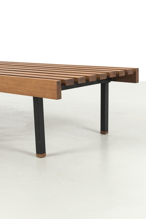 Wiener Werkstätten Sapelli Slatted Bench 68501