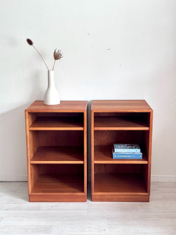 Vintage Danish teak (book)cabinet 1960s, Bookcases, Wood, Brown (photo 5 of 7)