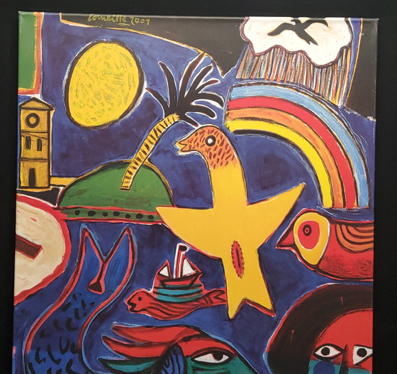 Image 1 of Serigrafía de Corneille sobre lienzo 60x80