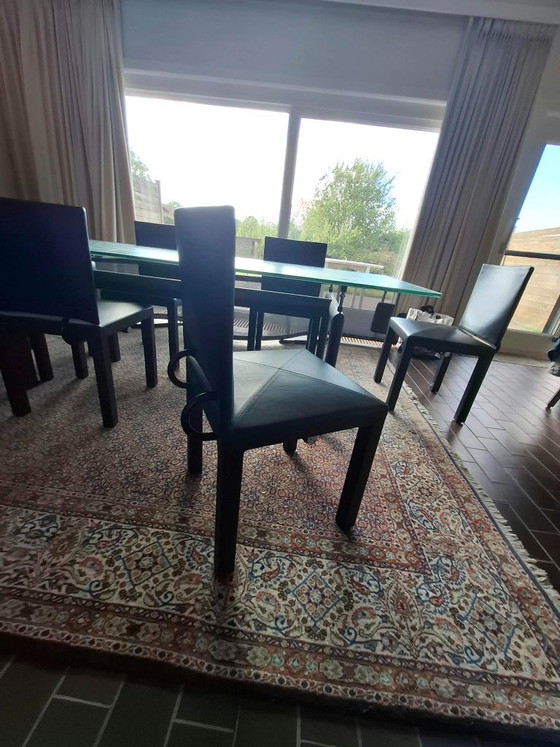 6 Sedie da pranzo B&B Italia Arcadia Paolo Piva – Leather, Wood (photo 4 of 5)
