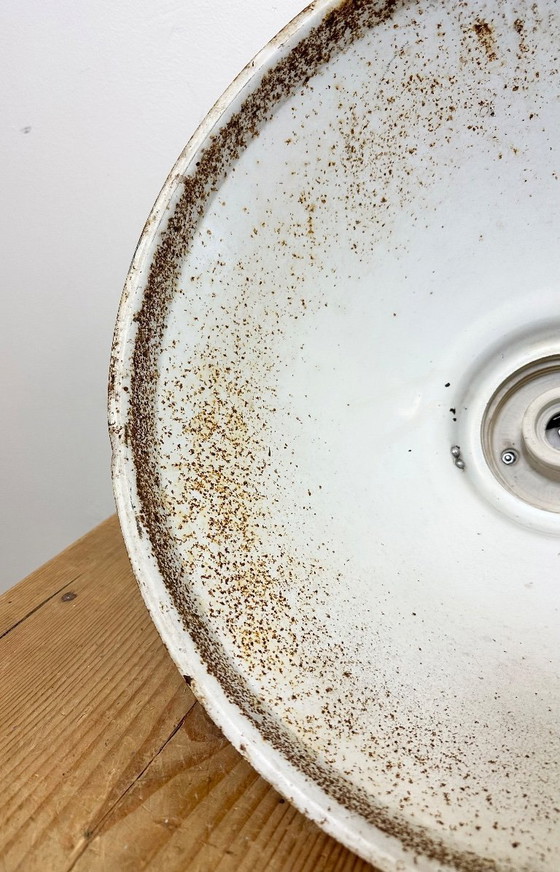 Image 1 of Grey Metal Industrial Factory Hanging Lamp, 1960s