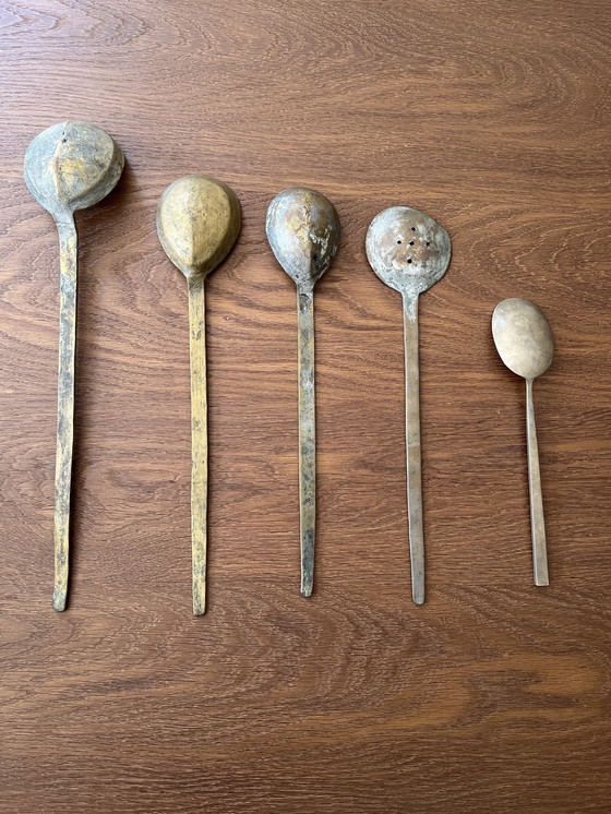 Image 1 of Set van 5 antieke lepels
