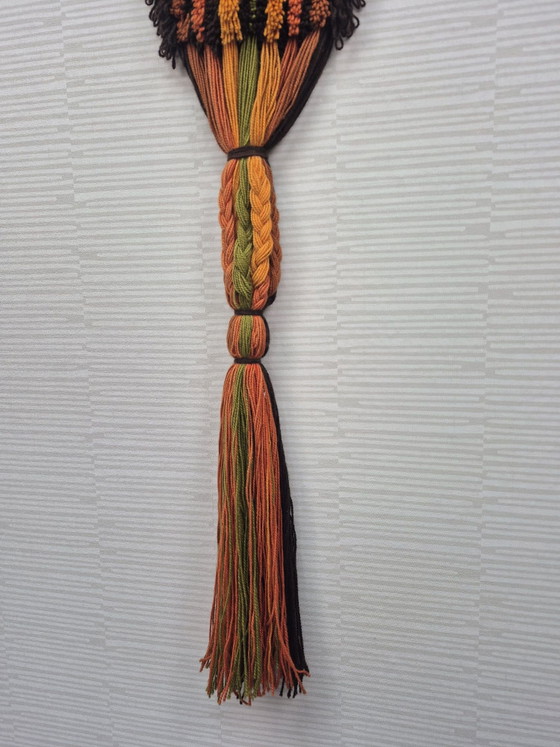 70s Smyrna/smyrnafix Space Age Wall decoration Wool., Multi Color (photo 3 of 8)