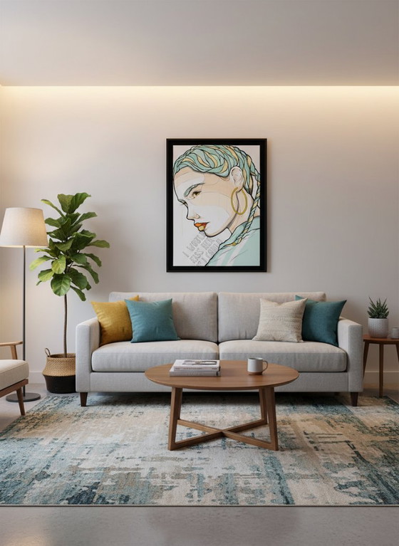 Image 1 of El Bocho - I would kiss her if i could Giclèe - signé à la main