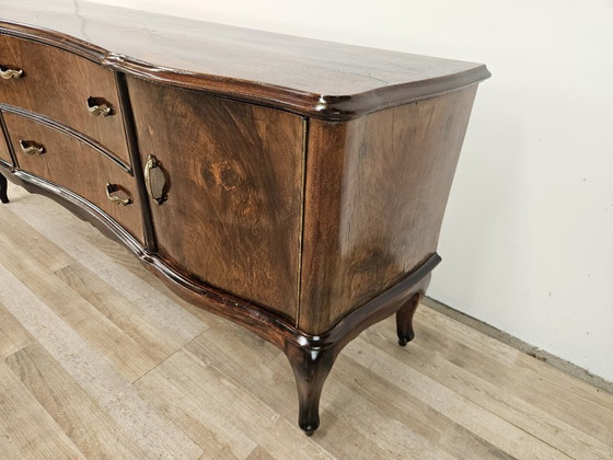 Toeletta in radica di noce Chippendale, 1940 – Console, Legno (photo 3 of 19)
