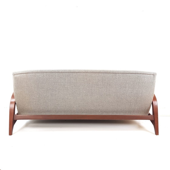 Image 1 of Panca vintage in teak Gimson & Slater De Ploeg in tessuto lana