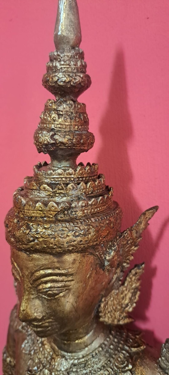 Ange thaïlandais antique, Sculptures, Bronze, Laiton, Doré (photo 5 sur 10)