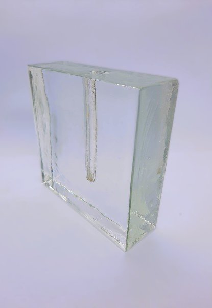 Image 1 of Vase Vintage Wiesenthalhütte en verre - "solifleur