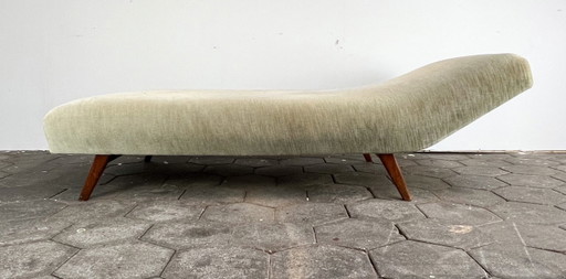 Groen velourse daybed, 1960’s