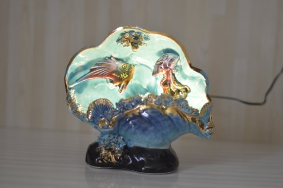 Image 1 of Lampada in ceramica kitsch vintage di Vallauris, Francia, anni '60.