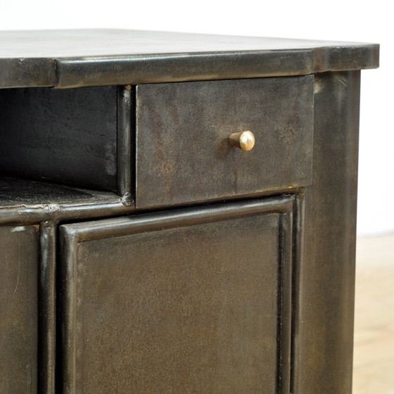 Table de chevet en fer, vers 1930 – Tables de nuit, Iron, Metal (photo 7 of 10)