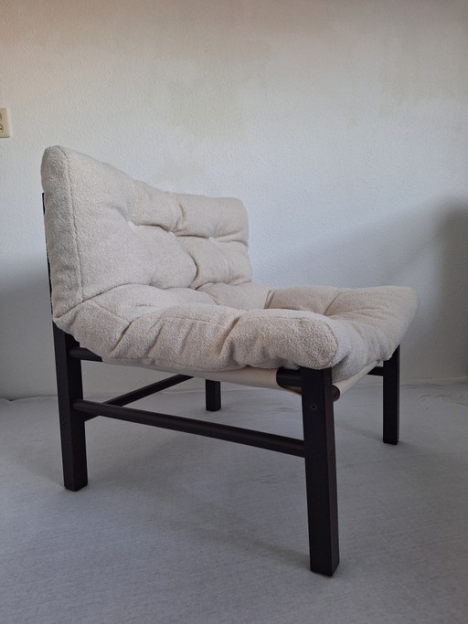 Poltrona in legno con cuscino teddy sfoderabile – fauteuils, Textile, Wood